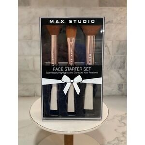 Max Studio Face Starter Set Brush Kit Foundation Buff Contour Makeup Brushes‎